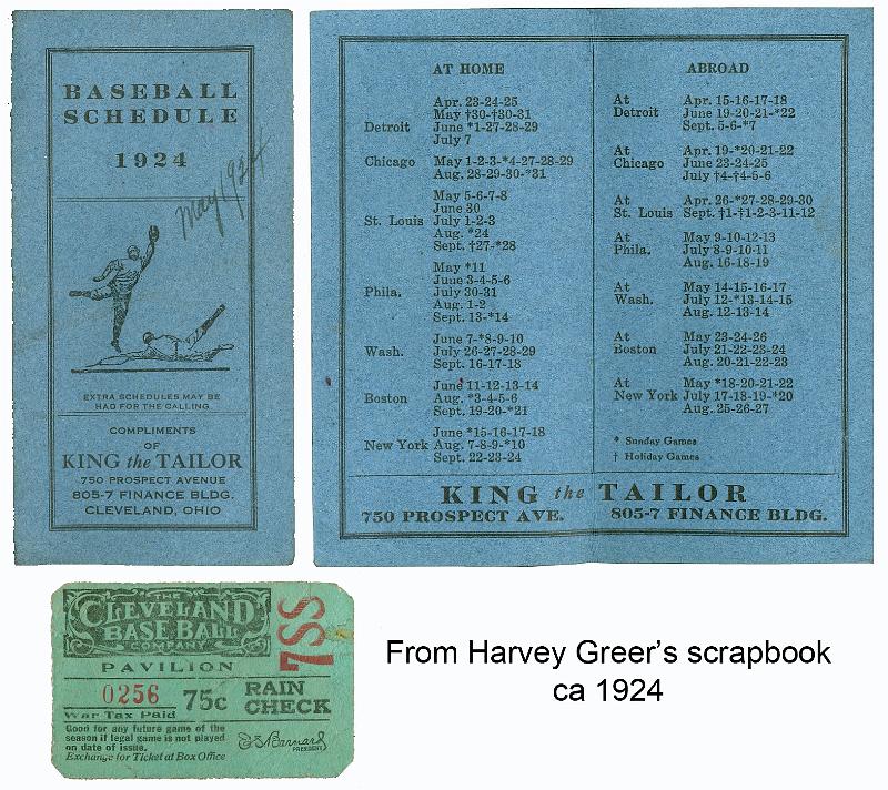 1924 Greer, HG baseball